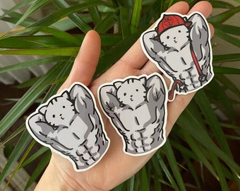 Buff Cat Stickers