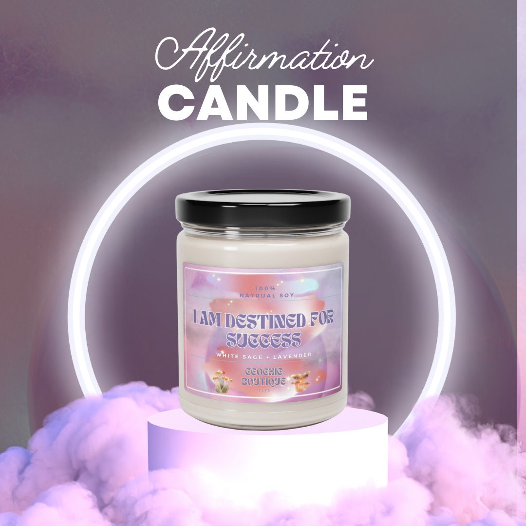 Positive Affirmation Candle Soy Aromatherapy Candle Etsy