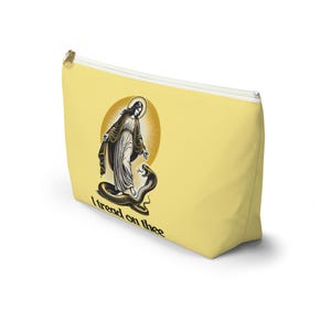 Hail Mary Tread On Thee Rosary Chapel Veil Bag Catholic Mass Case I Tread Where I PleasemBlessed Virgin Mary RCIA Our Lady Guadalupe image 3