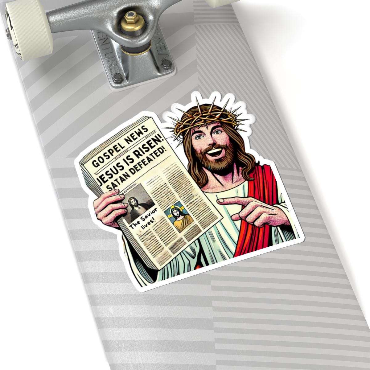 Good News Jesus Saves Sticker He is Risen Easter Decal Resurrection ...