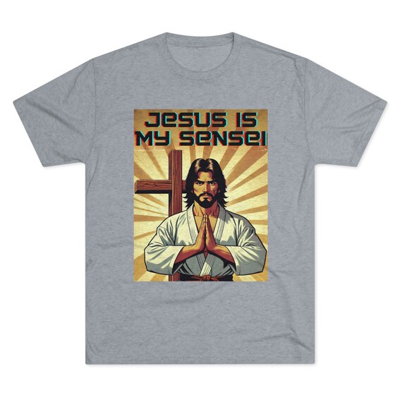 Funny Jesus Meme T-Shirt Martial Arts T-Shirt Christ MMA Meme Shirt Funny Jiu-Jitsu T-Shirt Christian Meme Shirt Kick-Boxing T-Shirt