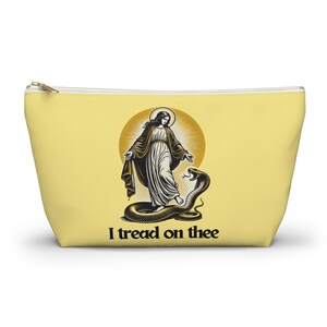 Hail Mary Tread On Thee Rosary Chapel Veil Bag Catholic Mass Case I Tread Where I PleasemBlessed Virgin Mary RCIA Our Lady Guadalupe image 2