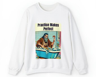 Moses Parting the Bath Water Meme Sweatshirt