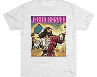 面白いイエスのピックルボールミームTシャツアスレチックウェアクリスチャンシャツピックルボールミームシャツ