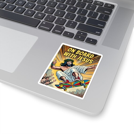 50 adesivi in vinile con frase biblica con Gesù e versetto della Bibbia, per computer portatile, skateboard, borraccia, album di ritagli, bicicletta, bagagli, divertenti adesivi cristiani per