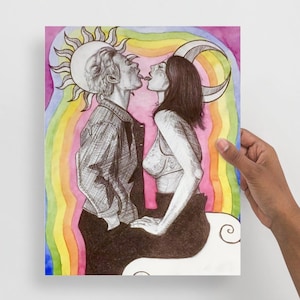 She’s like a rainbow digital print