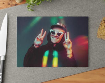 Griz Glass Cutting Board / Griz Holiday Gift