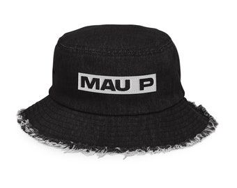 Mau P denim bucket hat / Mau P hat / Mau P merch / House music bucket hat / Edm bucket hat