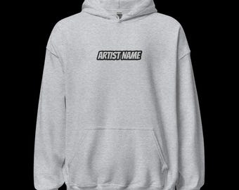 Custom EDM DJ Embroidered Unisex Hoodie /Personalized Mens Women EDM Hoodie