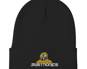 Subtronics Embroidered Beanie / Subtronics Winter Hat / Subtronics Cuffed Beanie