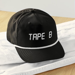 Tape B Golf rope cap / Tape B Festival Hat / Mens Womens EDM Dubstep Hat