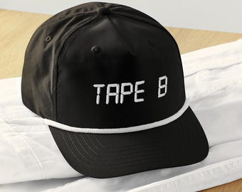 Tape B Golf rope cap / Tape B Festival Hat / Mens Womens EDM Dubstep Hat
