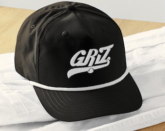 Griz Golf rope cap / Griz Festival Hat / Mens Womens Edm Dubstep Hat