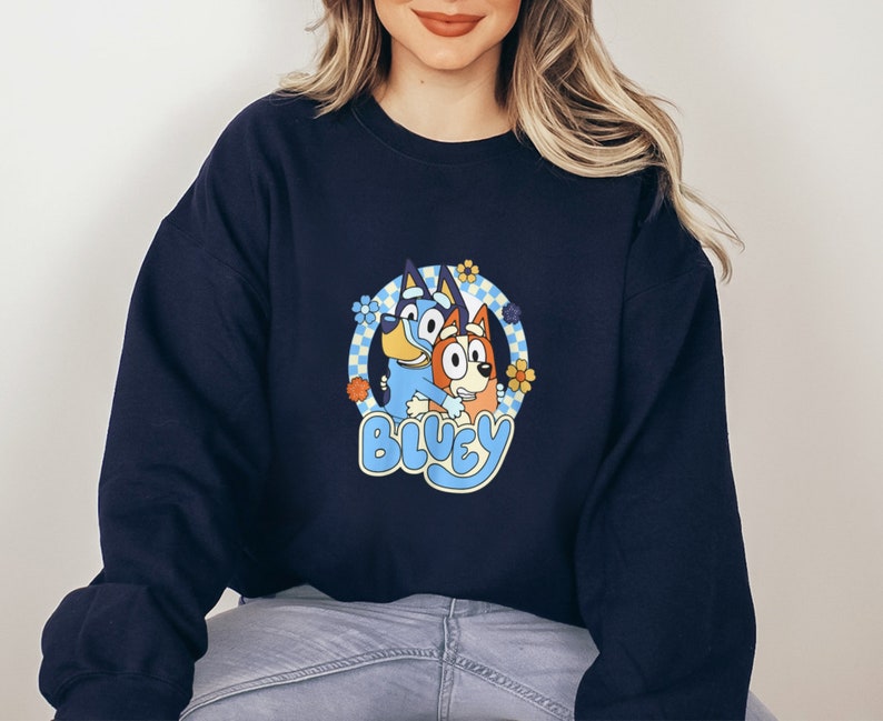Bluey and Bingo Sweatshirts Funny Christmas Hoodie Cute Hoodie Etsy UK