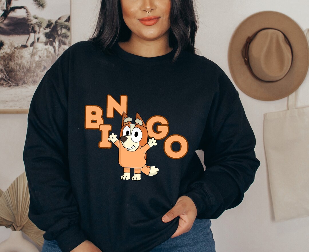 Bingo Sweatshirts Bluey Funny Christmas Hoodie Cute Hoodie Etsy