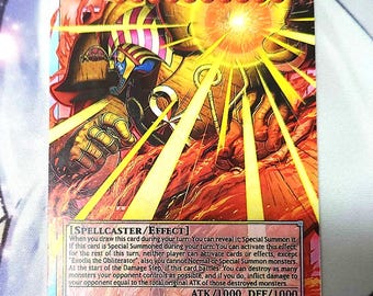 Exodia el Aniquilador Overframe Arte Extendido Colección de Arte Original YAC1 Yugioh Proxy