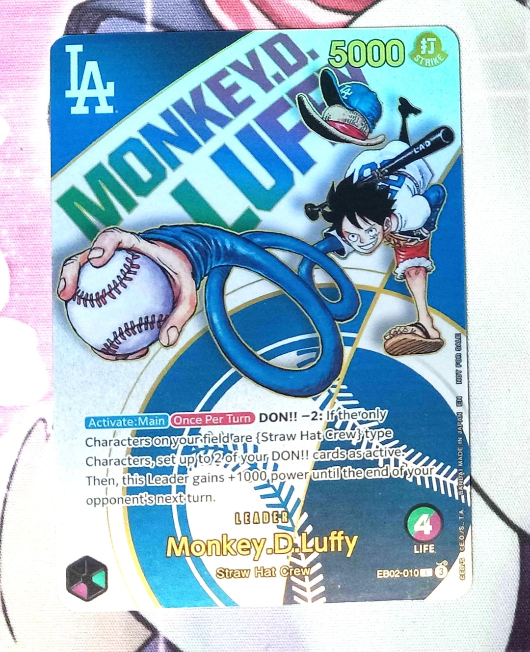 Monkey D Luffy EB02-010 Dodgers PR Art Leader Proxy One Piece - Etsy
