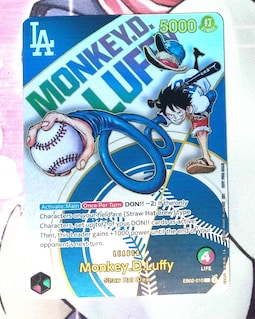 Monkey D Luffy EB02-010 Dodgers PR Art Leader Proxy One Piece - Etsy