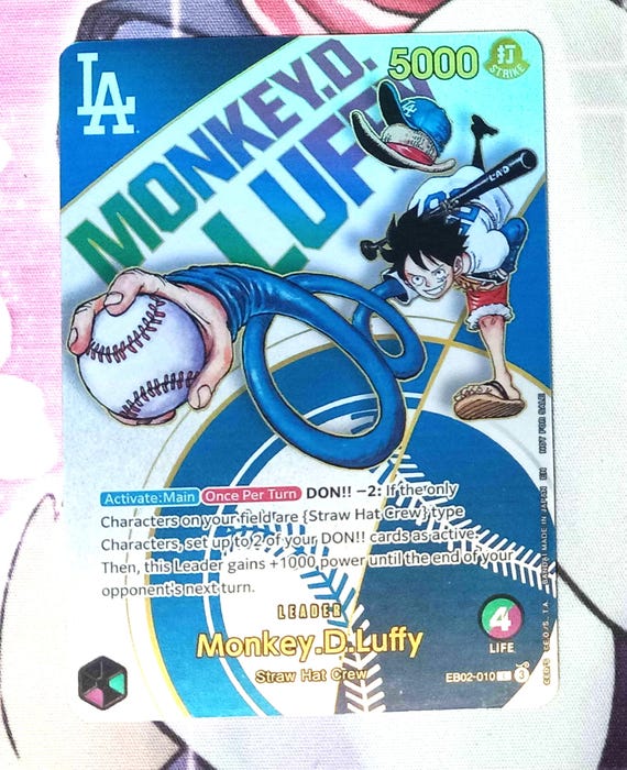 Dodgers×ONE PIECE ワンピースカード DODGERS X ONE PIECE PROMO CARD MONKEY D. LUFFY 