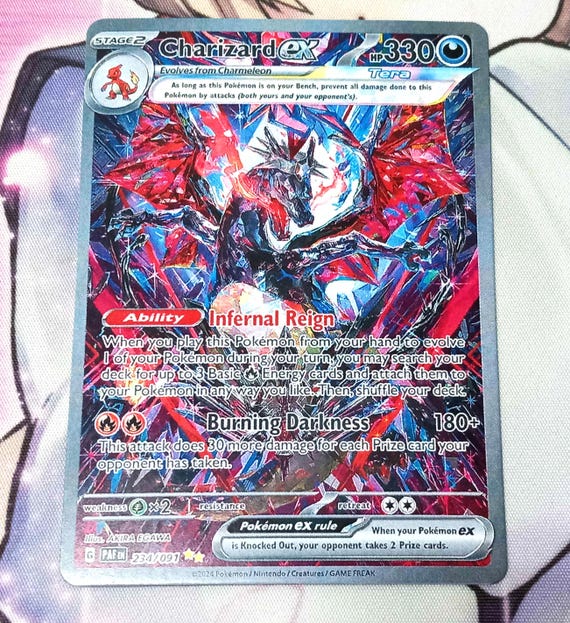 Charizard EX Tera Alt Art 234/091 Proxy Paldean Fates Pokemon TCG