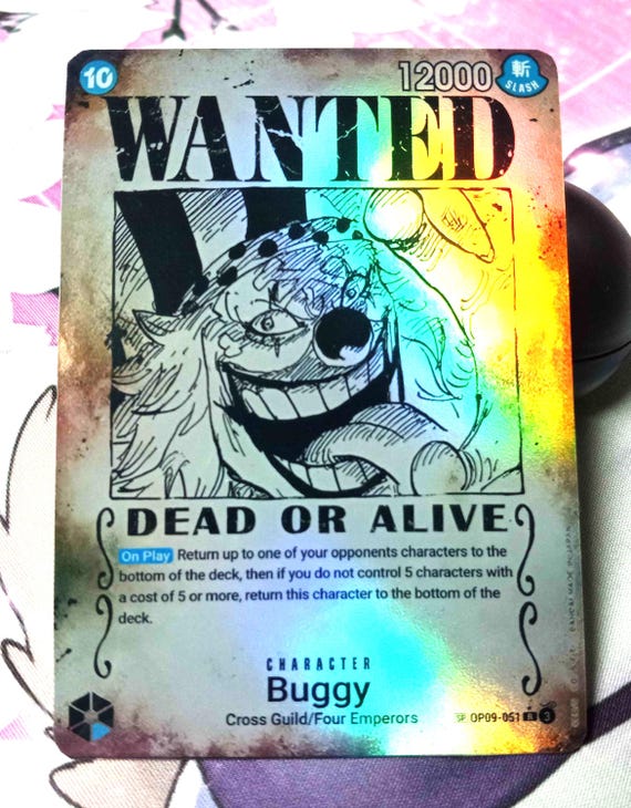 Wanted Buggy Cross Guild/four Emperors OP09-051 Proxy One Piece - Etsy
