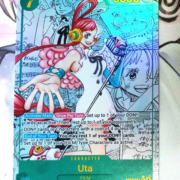Uta Rarest Card Uta Manga Card - Etsy