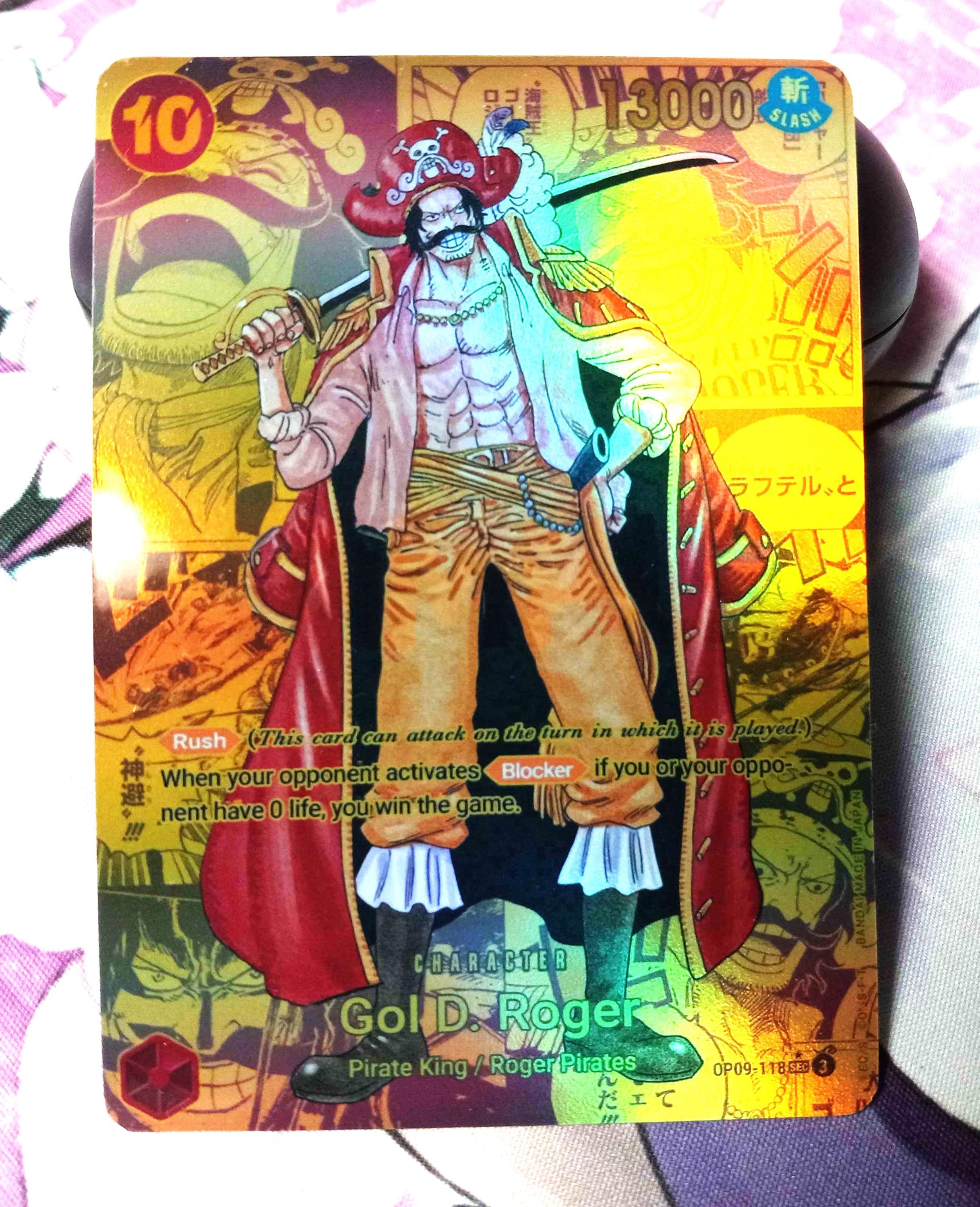 Manga Rare Gol D. Roger OP09-118 Proxy One Piece Card Game