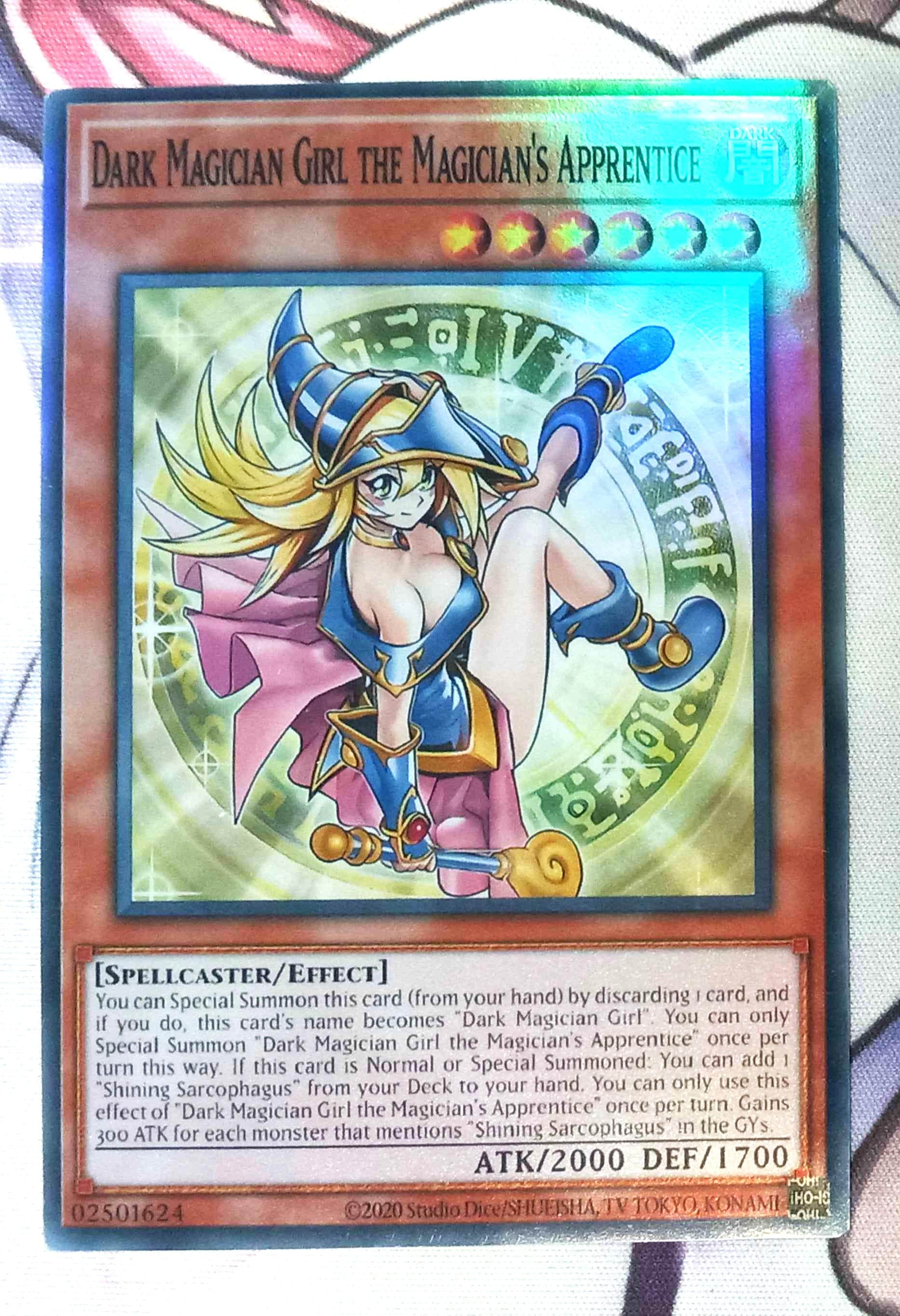シングルカード Dark Magician Girl the Magician's Appre Dark Magician Girl the Magician's Apprentice ALIN Yugioh Proxy - Etsy