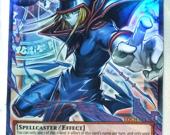 Mago Oscuro - Sirviente del Faraón - Ilustración completa Overframe Yugioh Proxy