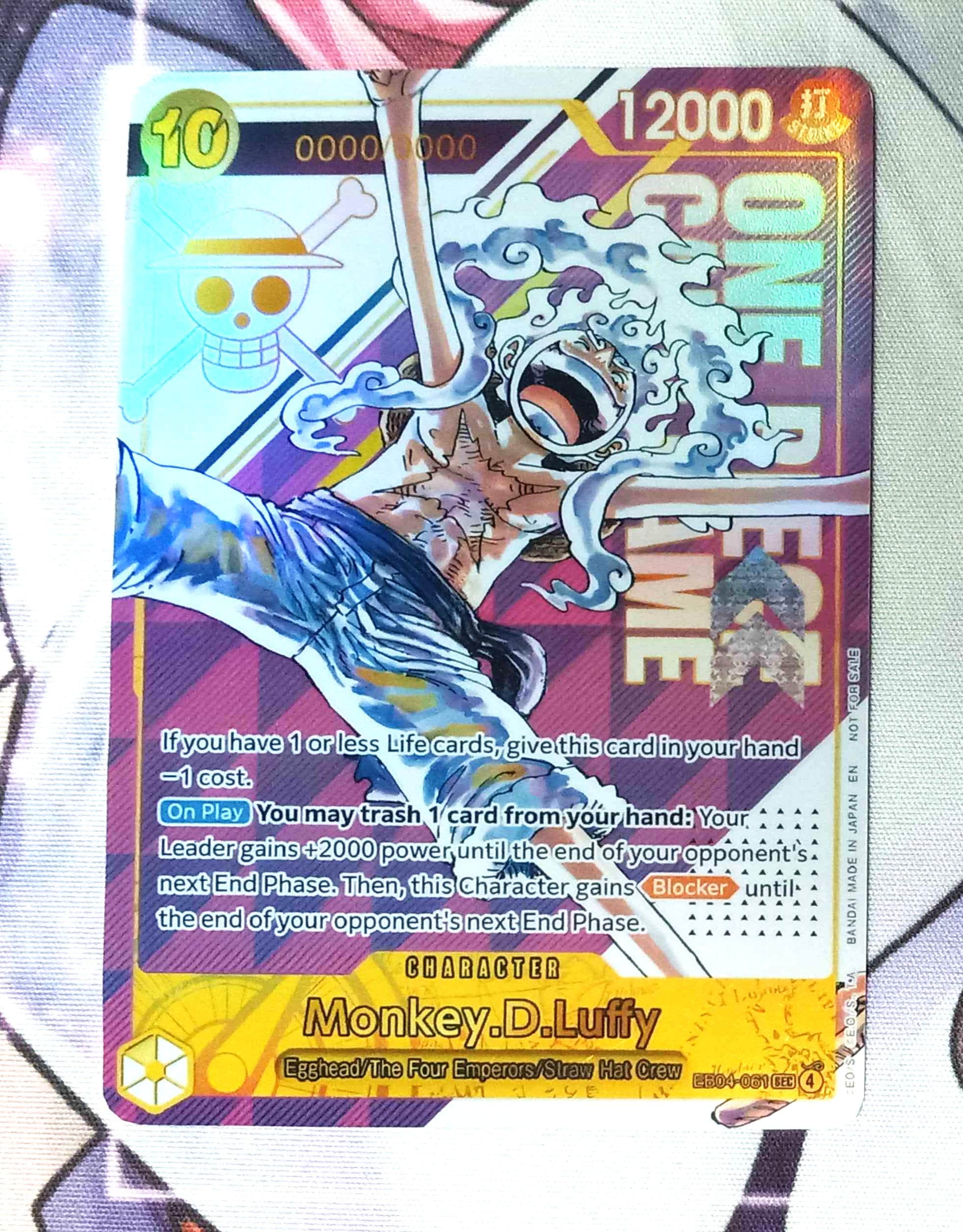 Monkey D Luffy EB04-061 Serialized Alt Art One Piece - Etsy