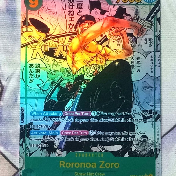 Proxy Manga Rare Roronoa Zoro OP06-118 One Piece