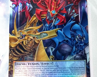 Phantasmal Sacred Beasts of Chaos Full Art Limit Overframe Yugioh Proxy