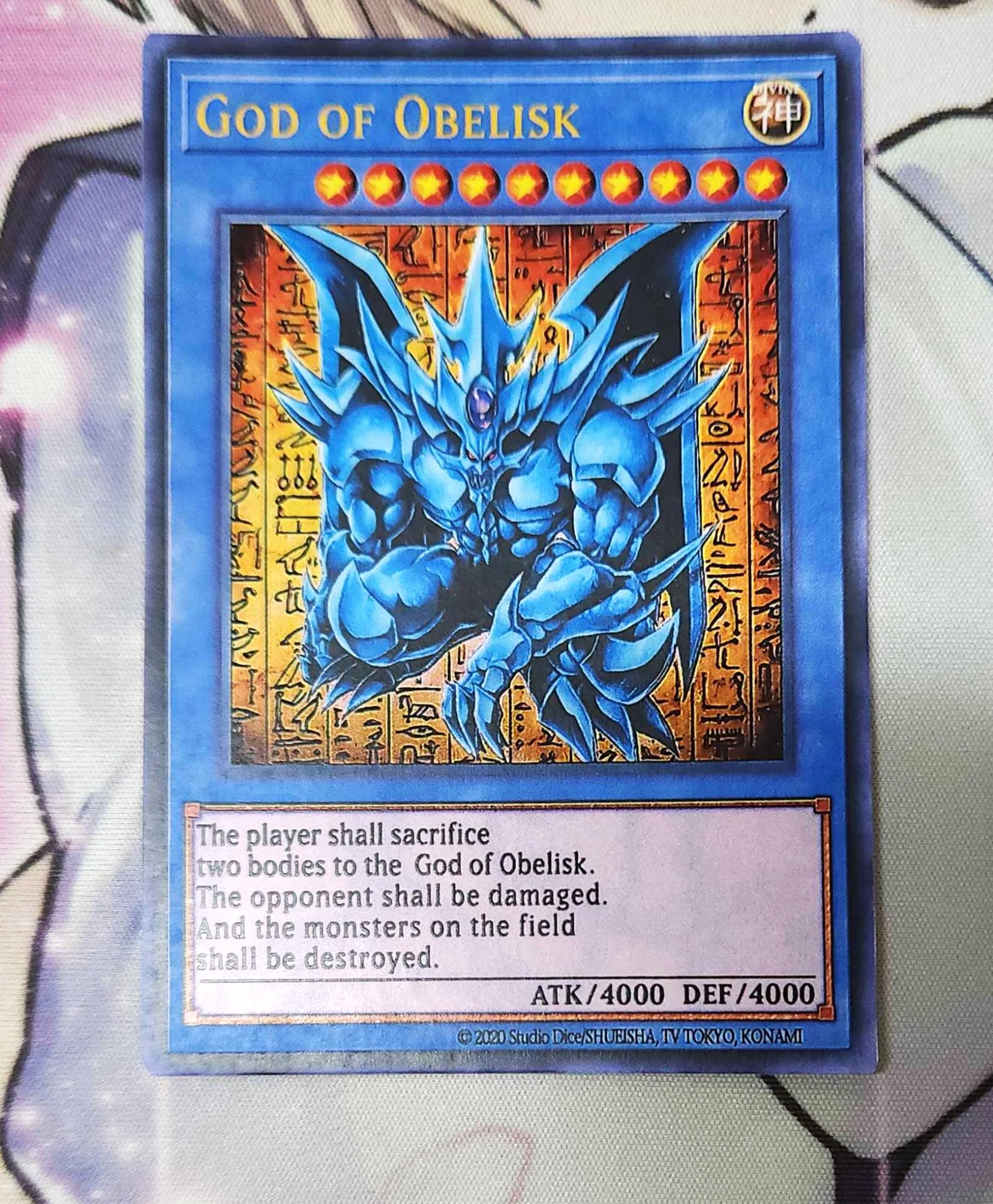 25th Anniversary God Obelisk Slifer Ra Stainless Steel Yugioh