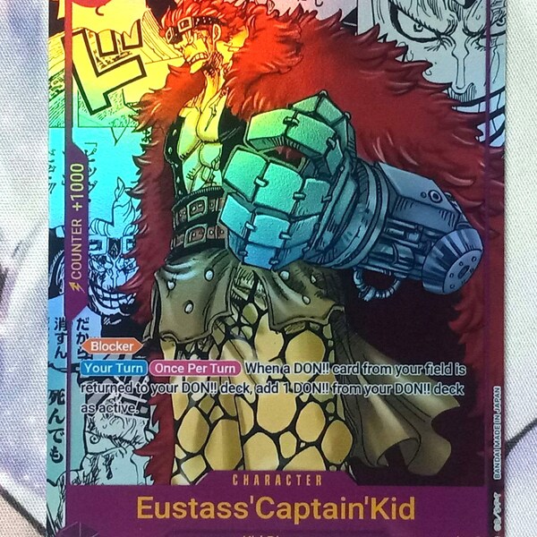 Proxy Manga Rare Eustass Captain Kid OP05-074 One Piece