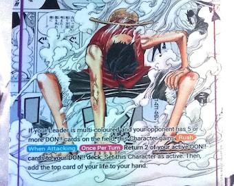 One Piece Proxy Card Holo - Monkey D. Luffy Leader OP09-061 4