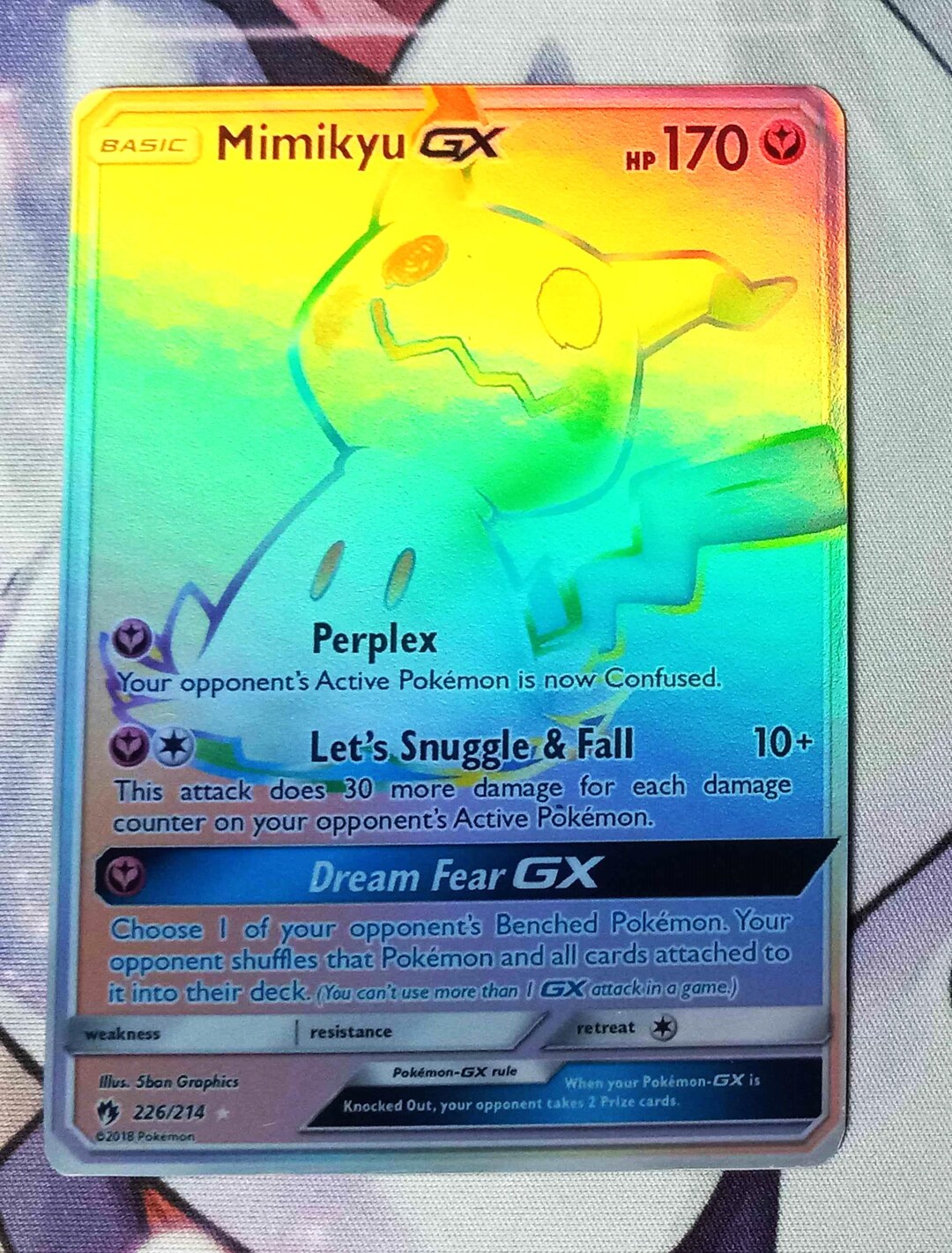 【2025年製 新品】 Mimikyu GX Proxy Thunder Lost - SM - (secret) 226/214 その他