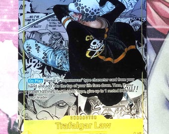 Trafalgar Law OP10-119 Manga Rare - Jeu de cartes en une pièce par procuration du sang royal