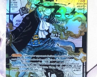 One Piece Proxy Card Holo - Sabo OP07-118 Character Sec - Etsy