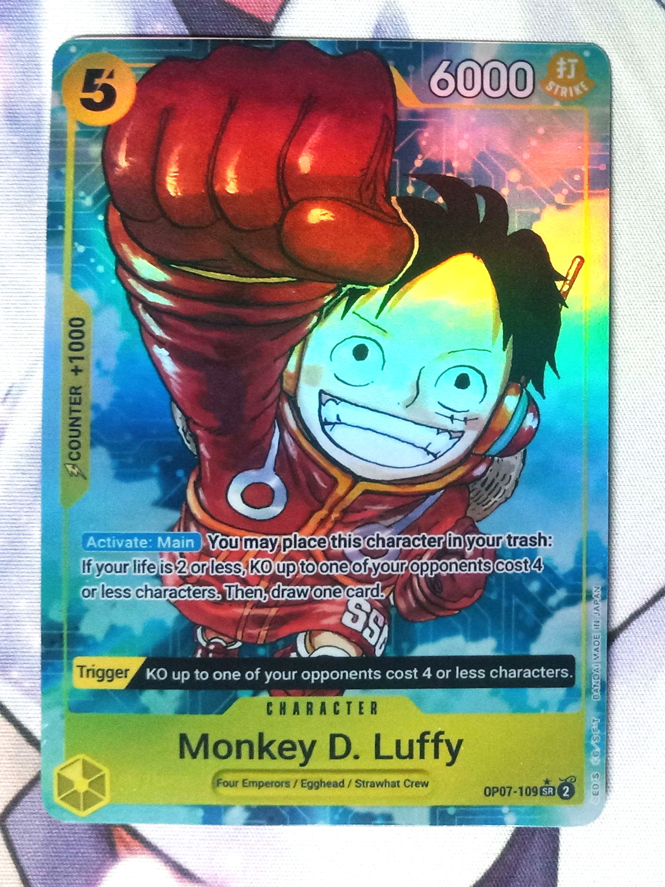 PSA 10 Gem Mint Monkey D Luffy OP01-024 Alternate Art