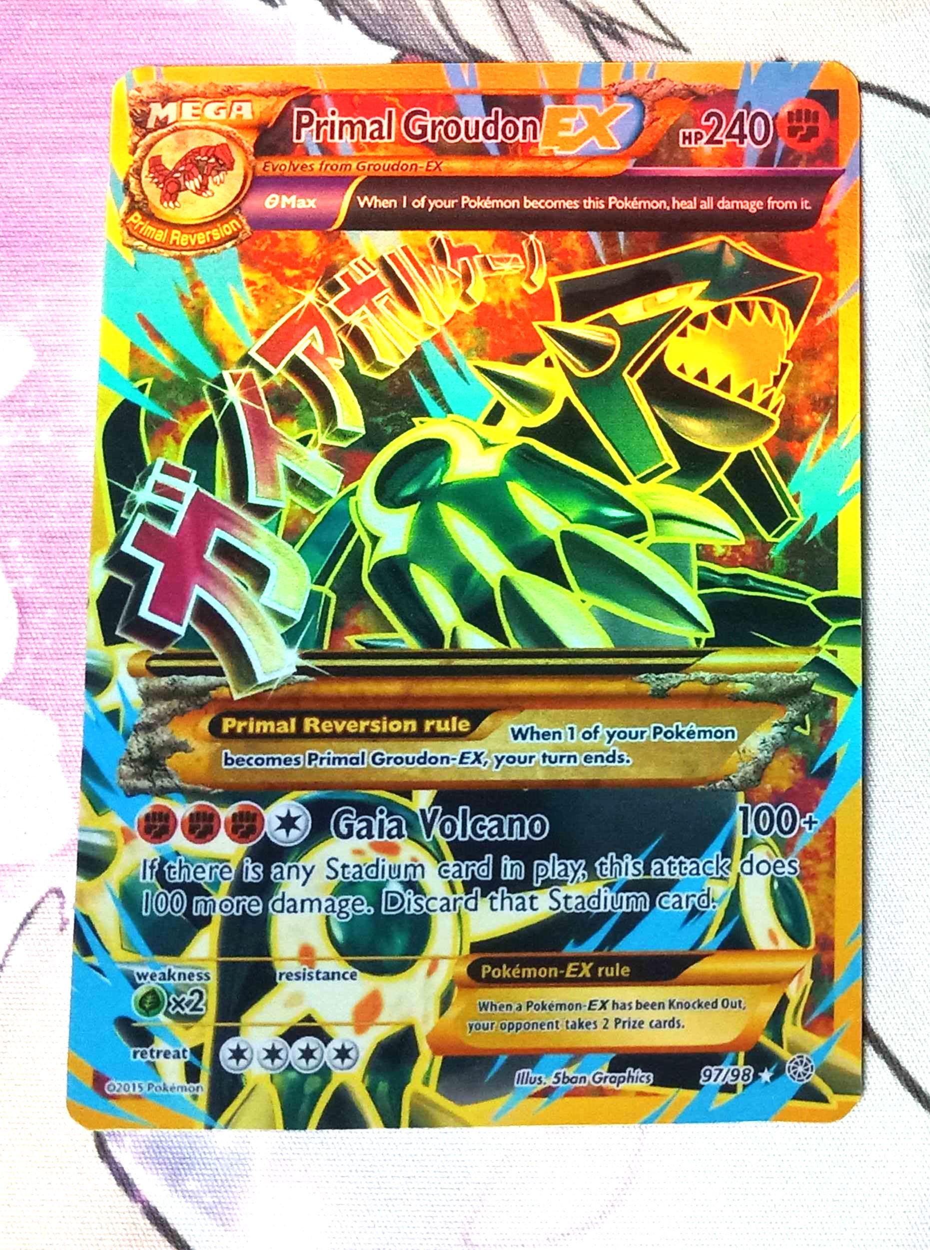 【即購入可】Primal Groudon EX Primal Kyogre EX Primal Groudon-EX (Primal Clash 86) - Bulbapedia, the community