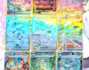 Eevee Umbreon Sylveon Glaceon Vaporean Espeon Flareon Leafeon Jolteon ex SIR 161/131 167 156 150 149 159 Prismatic Evolution Proxy Pokemon