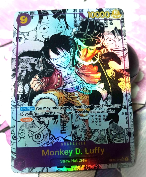 Manga Rare Monkey D Luffy OP09-119 Proxy One Piece Card Game