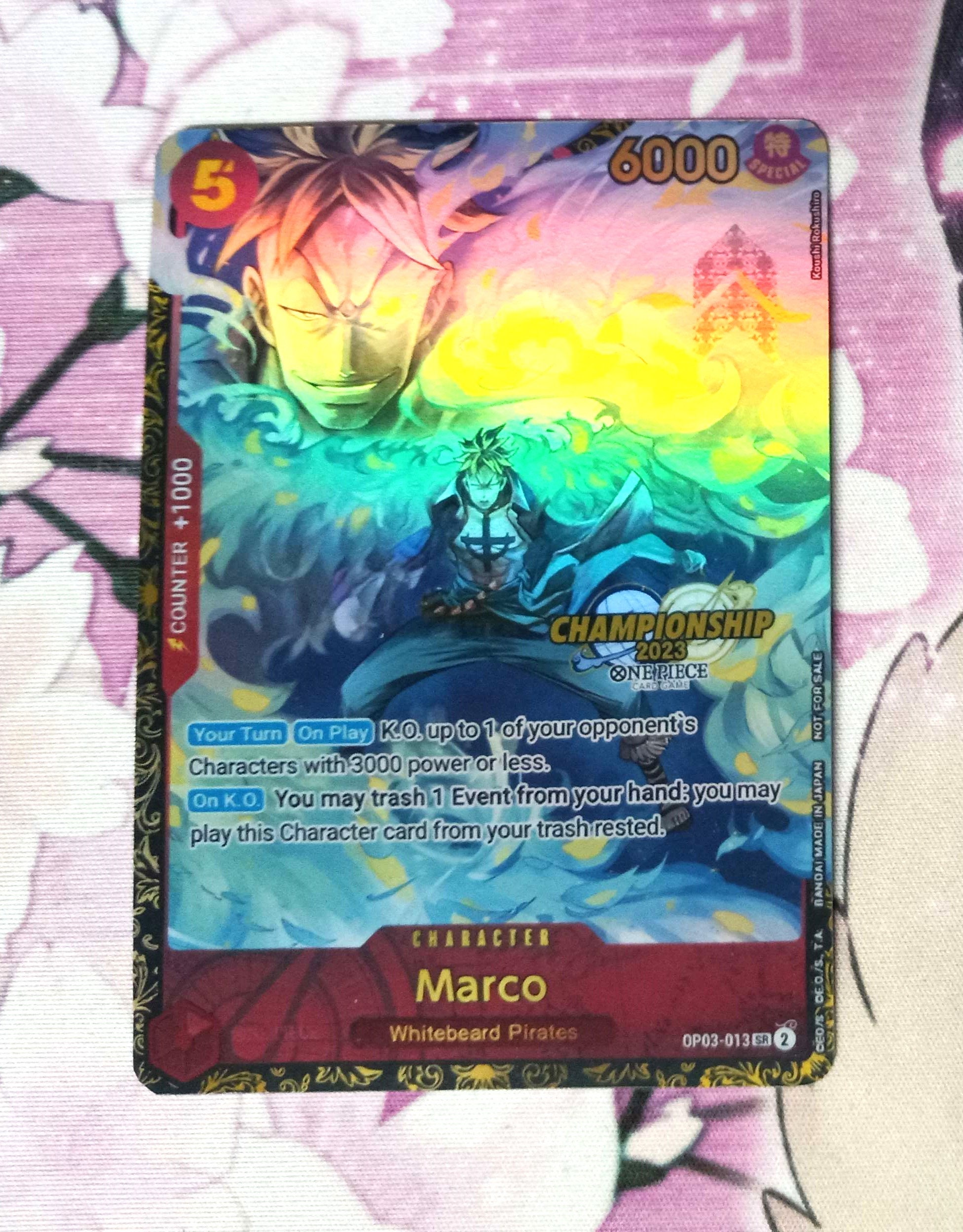 Proxy Marco Championship 2023 OP03-013 Alt Art One Piece - Etsy