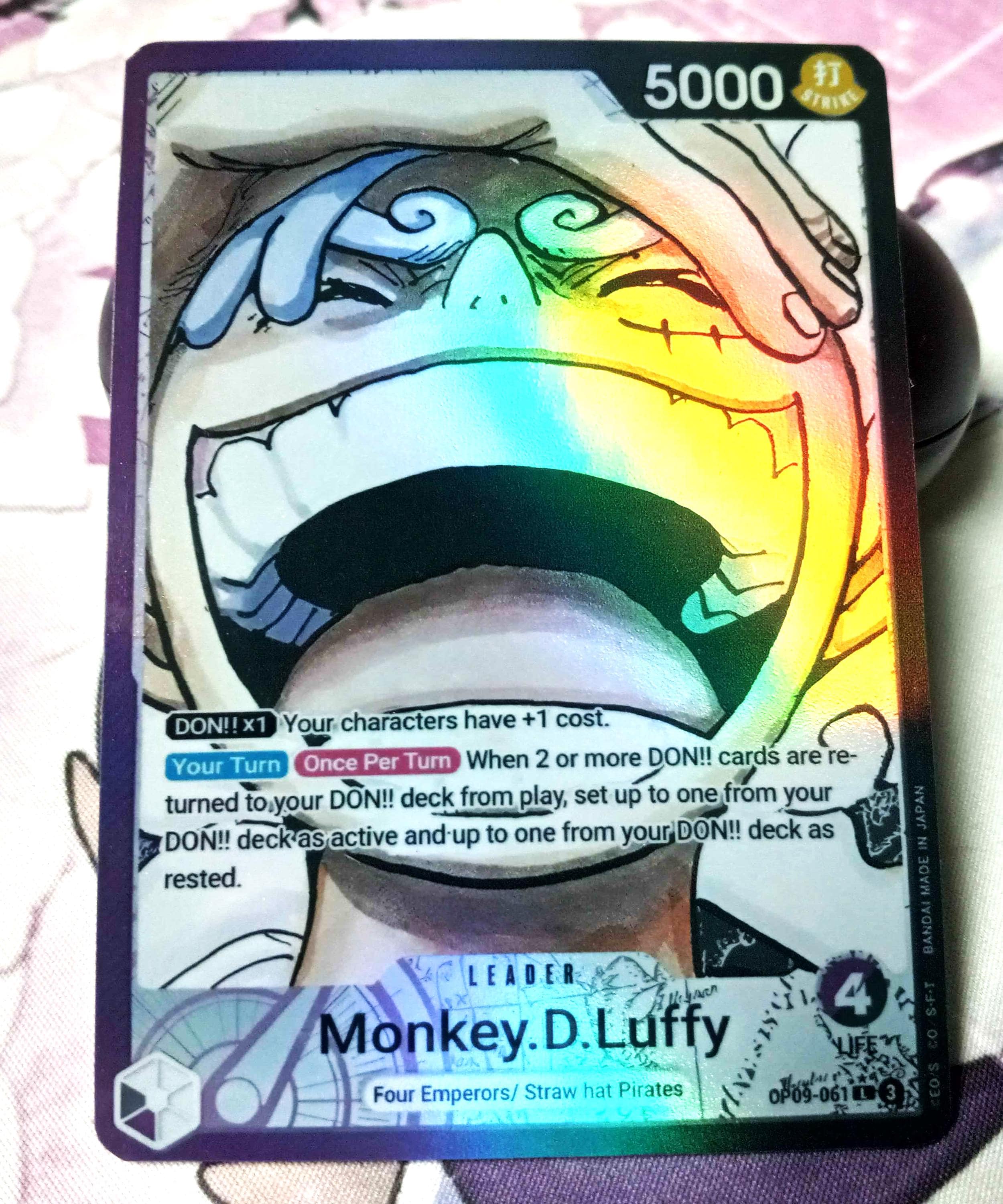 Monkey D Luffy OP09-061 Proxy One Piece Card Game - Etsy