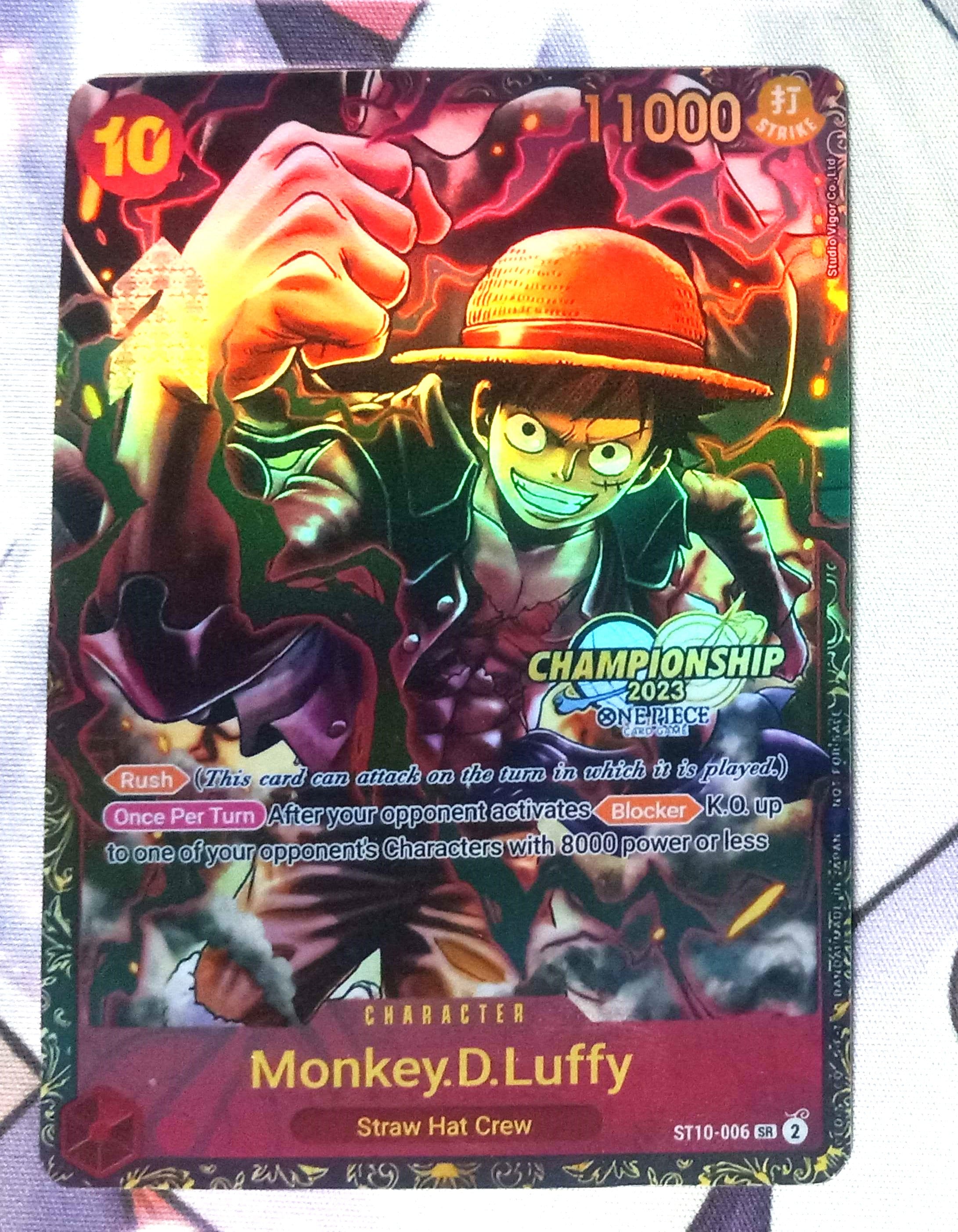 Proxy Monkey D Luffy ST10-006 One Piece - Etsy