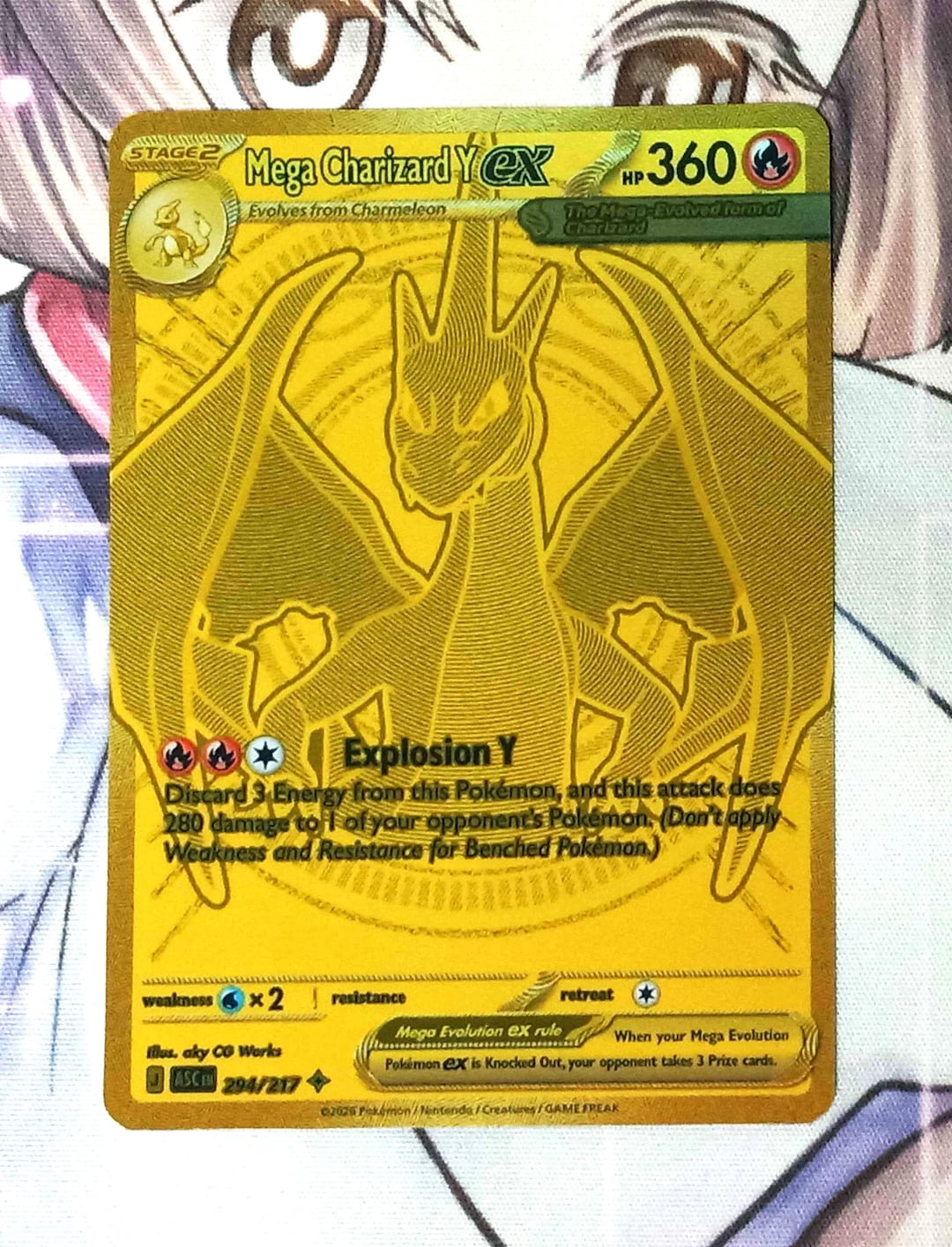 mega charizard y pokemon card value Mega Charizard Y ex 022/217 Double Rare ME: Ascended Heroes Pokemon TCG NM