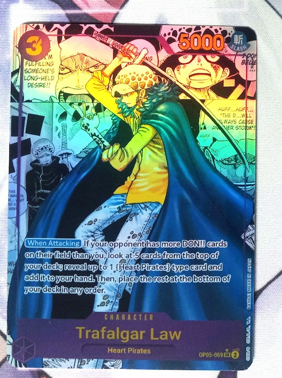 Proxy Manga Rare Trafalgar Law OP05-069 One Piece - Etsy