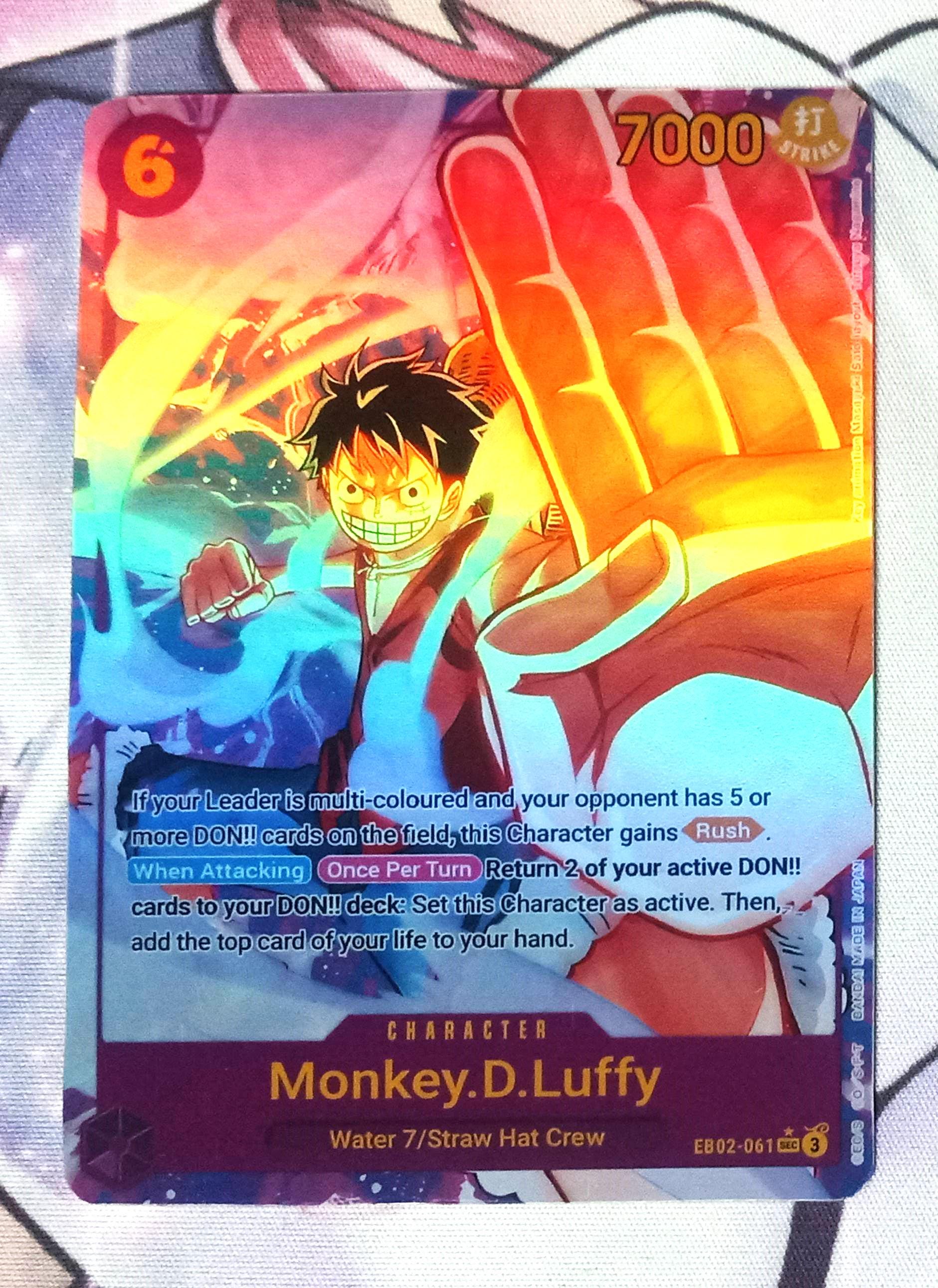 2025 ONE PIECE モンキー・D・ルフィ ALT ART One Piece - Monkey D. Luffy (Alt Art) EB02-010 L Anime 25th