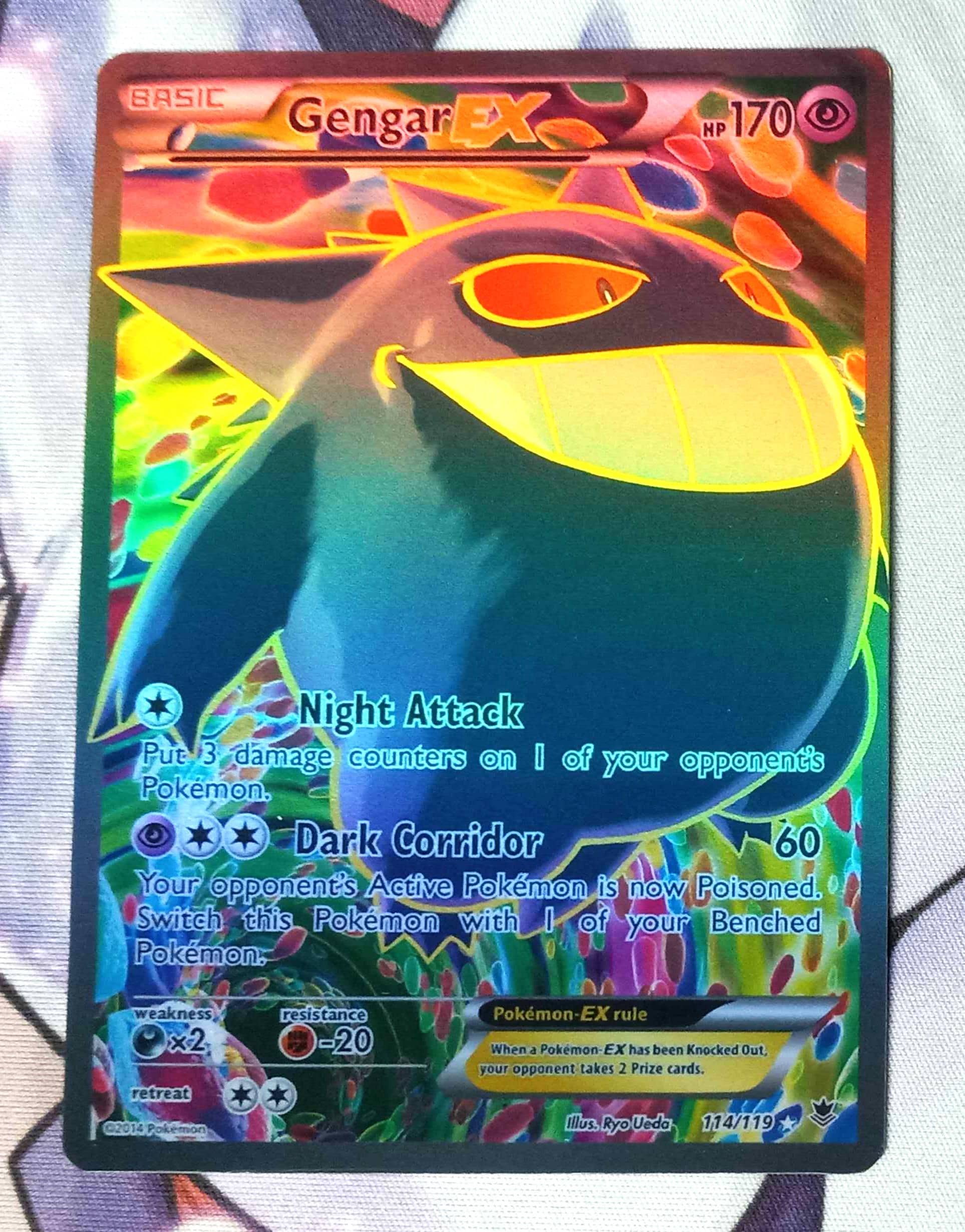 Gengar EX Full Art 114/119 Phantom Forces Proxy Pokemon TCG