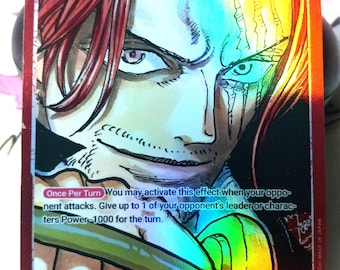 Shanks OP09-001 Leader Proxy One Piece Card Game - Etsy